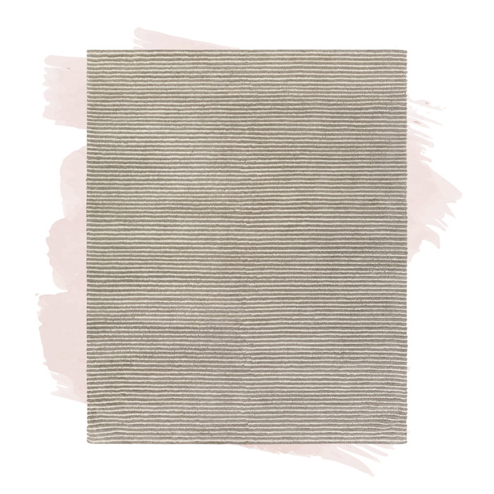 Mercury Row® Sandifer Handmade Flatweave Wool Gray/Cream Rug & Reviews